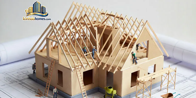 giá xây thô nhà 2 tầng