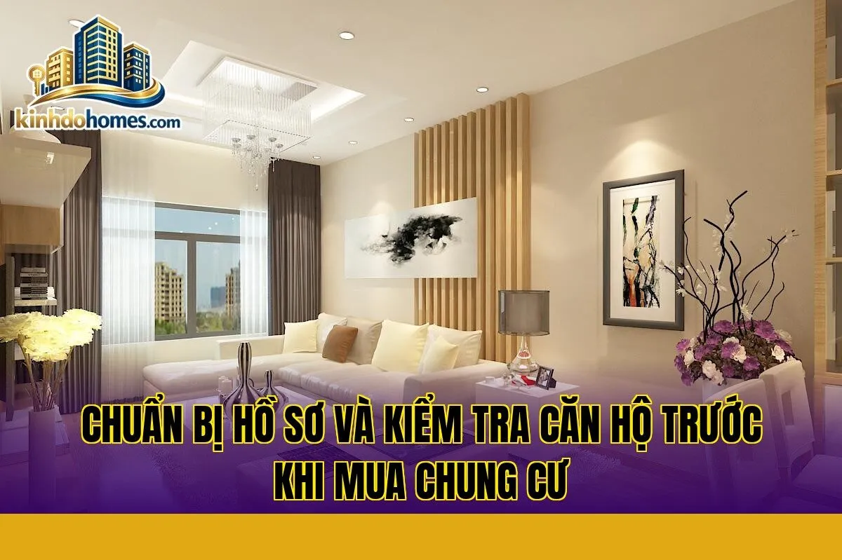 chuẩn bị hồ sơ và kiểm tra căn hộ trước khi mua chung cư