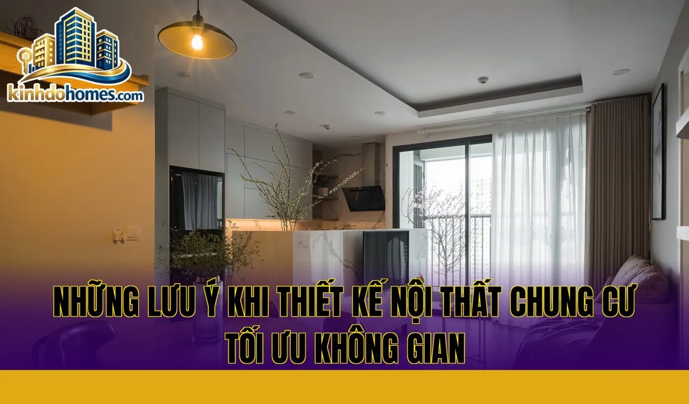 những lưu ý khi thiết kế nội thất chung cư tối ưu không gian