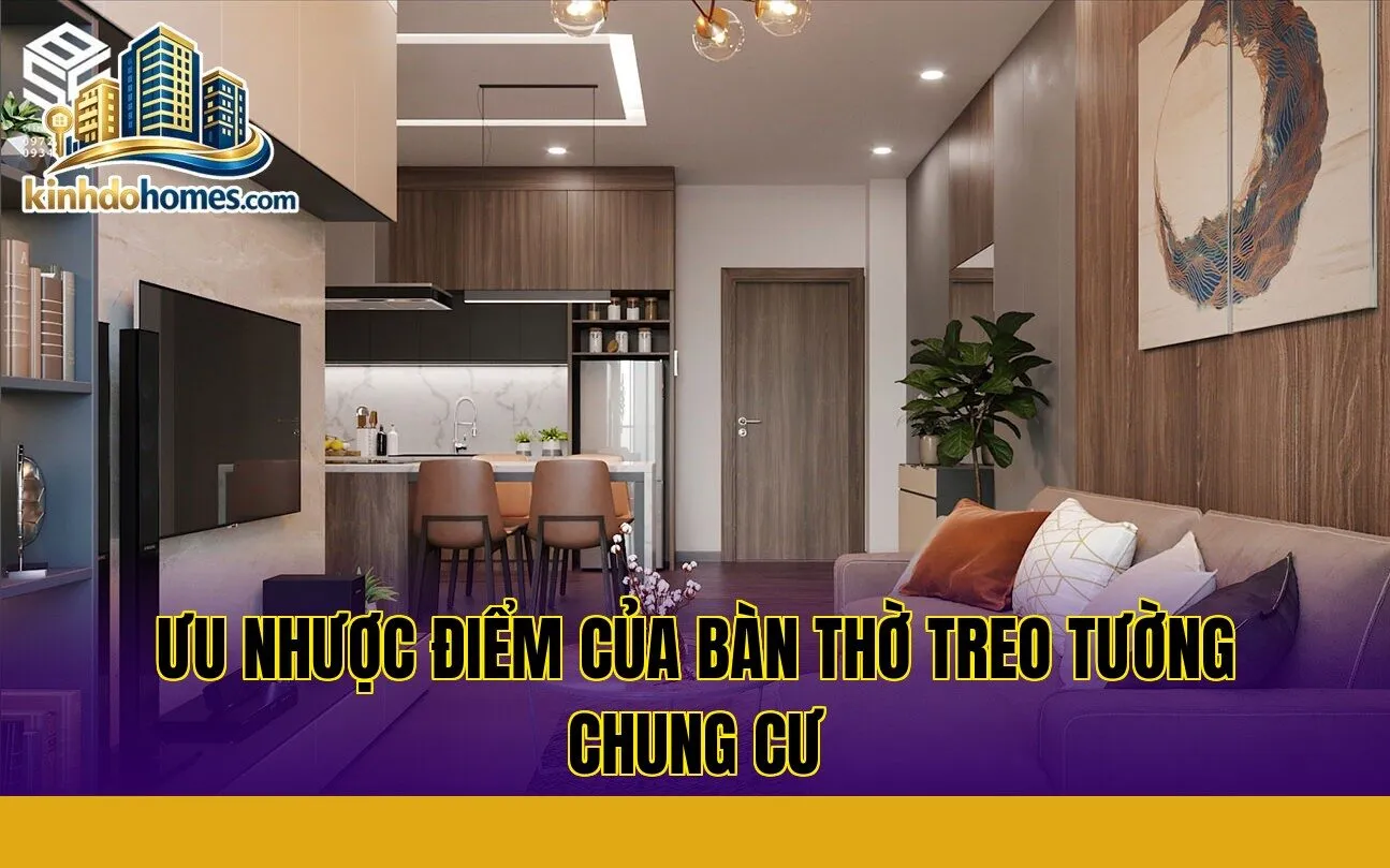 ưu nhược điểm của bàn thờ treo tường chung cư