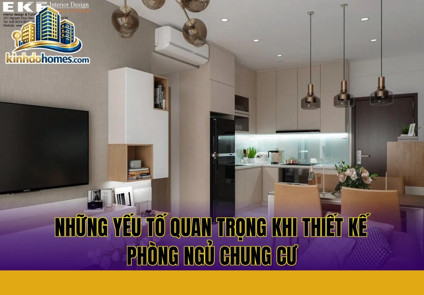 những yếu tố quan trọng khi thiết kế phòng ngủ chung cư
