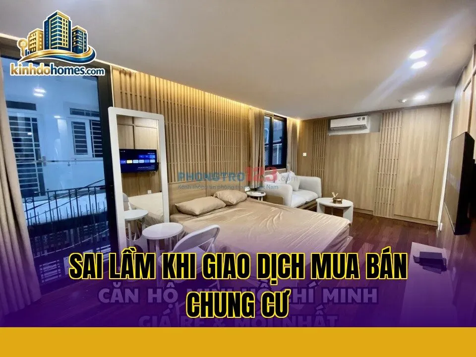 sai lầm khi giao dịch mua bán chung cư