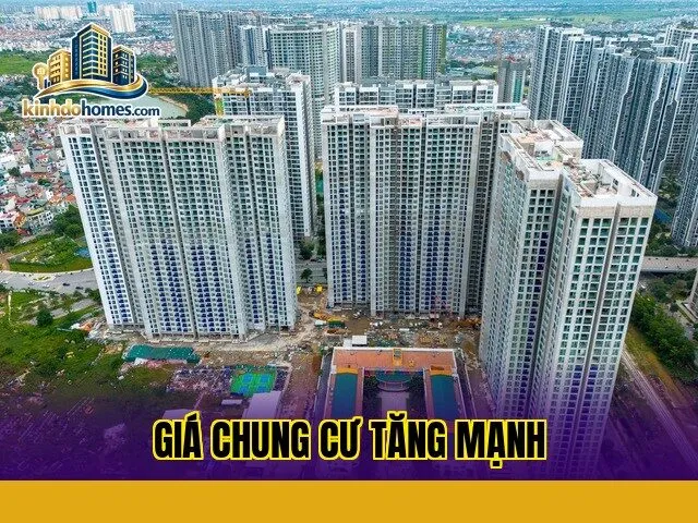 Giá chung cư tăng mạnh