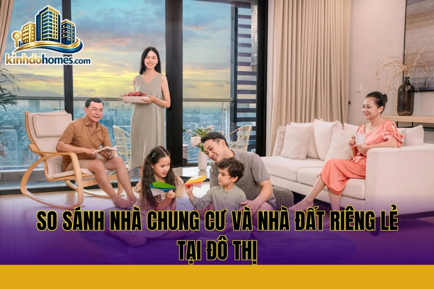 so sánh nhà chung cư và nhà đất riêng lẻ tại đô thị