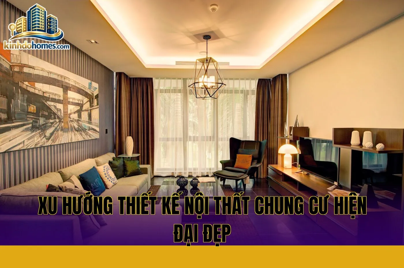xu hướng thiết kế nội thất chung cư hiện đại đẹp