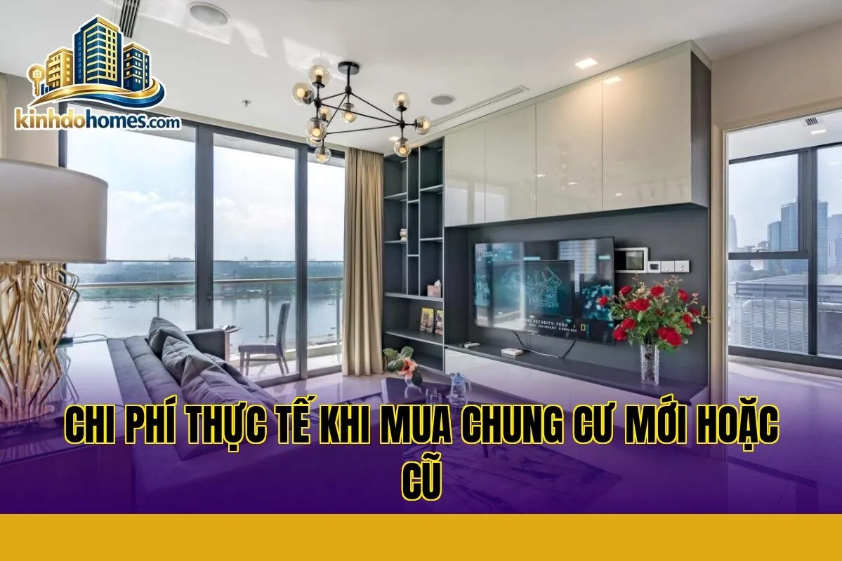 chi phí thực tế khi mua chung cư mới hoặc cũ