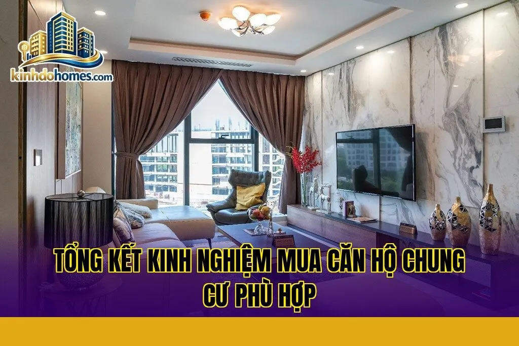 tổng kết kinh nghiệm mua căn hộ chung cư phù hợp