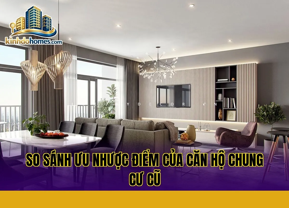 so sánh ưu nhược điểm của căn hộ chung cư cũ