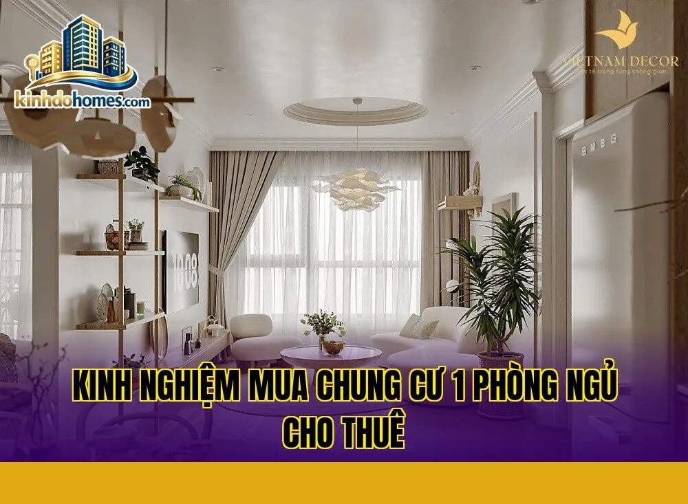kinh nghiệm mua chung cư 1 phòng ngủ cho thuê
