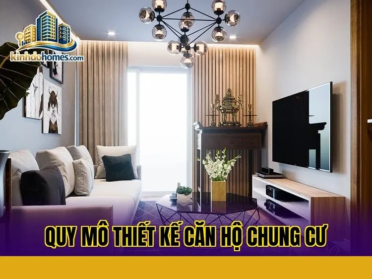 quy mô thiết kế căn hộ chung cư
