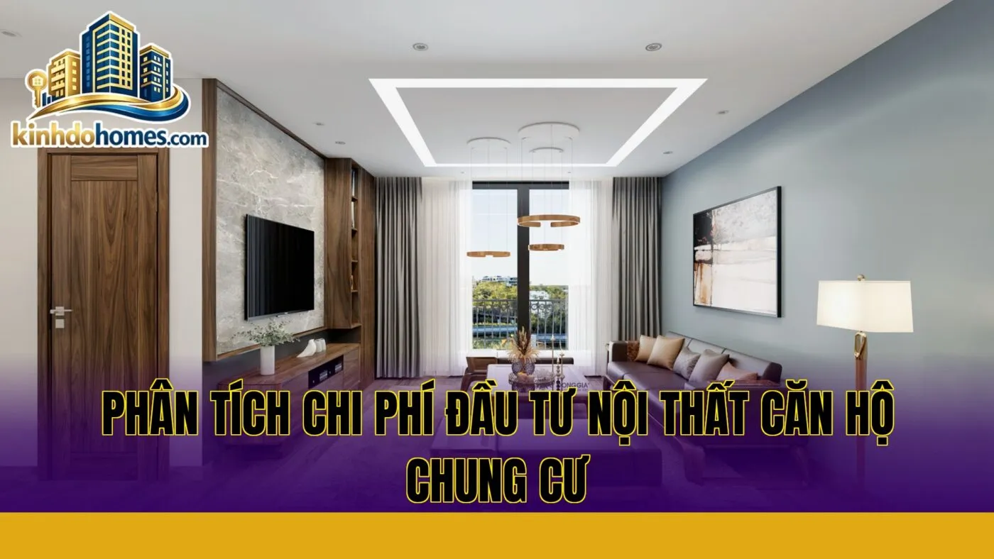 phân tích chi phí đầu tư nội thất căn hộ chung cư